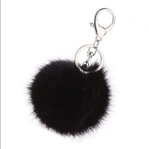 Furry Pom Pom keychain